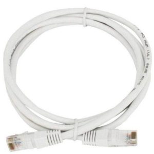 Ethernet Patch Cord CAT5E, RJ45 LAN Cable 1.5 Yards (White)
