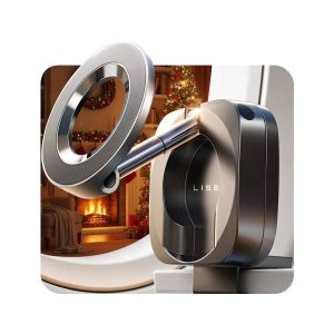 LISEN Magnetic Clamp Phone Stand 360° Rotatable Desk Mobile Holder