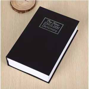 Generic Secret Book Safe with Number Locker (Black)