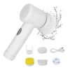 Generic USB Charging 5 in 1 Magic Brush (White)