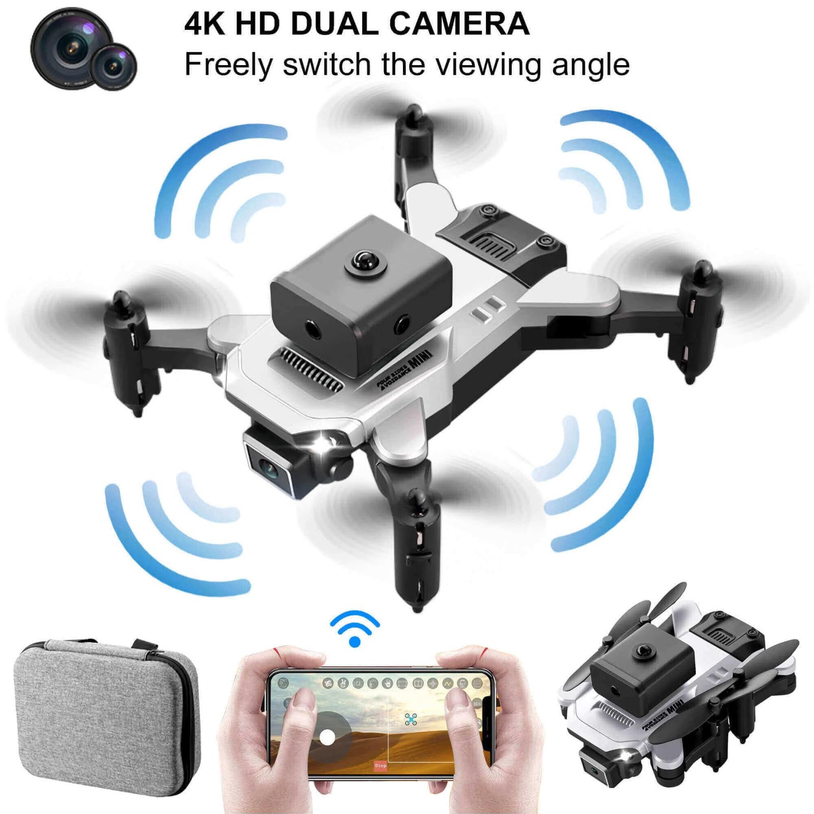 Mini Foldable Drone – 480P Camera